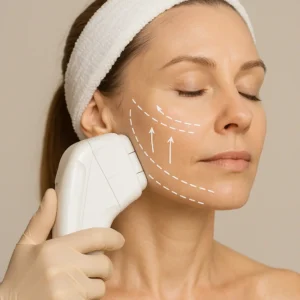 Woman having HI-FU to reduce wrinkles call LA LIPO Bellshill Now!