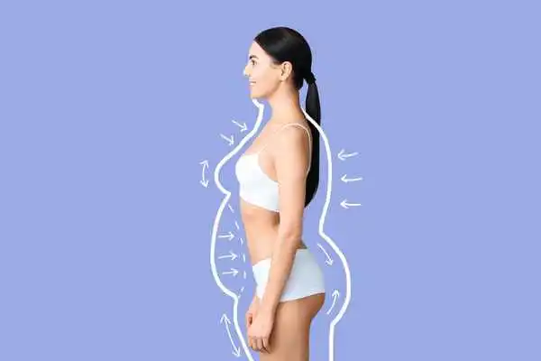image of woman experiencing fat reduction treatment Bellshill