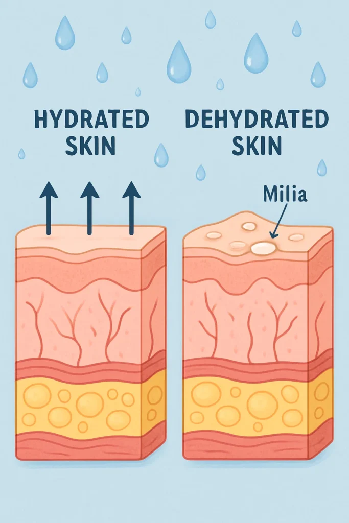 The importance of hydration and milia production Bellshill