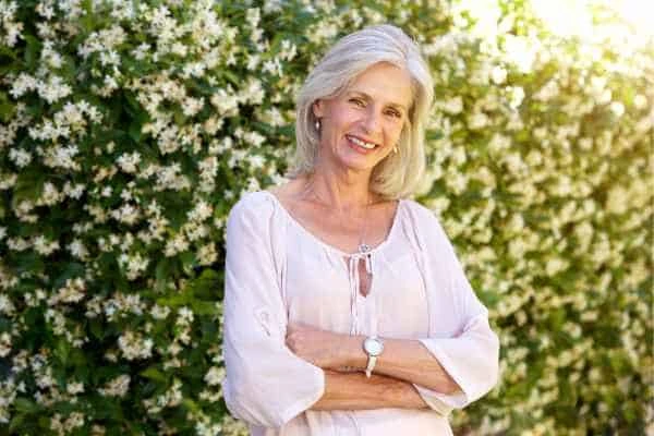 Older woman happy with urinary incontinence treatment Bellshill