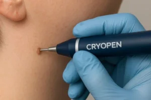 Person receiving skin tag removal Bellshill