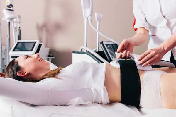 woman having body sculpting to help improve her body image and her mental health Bellshill