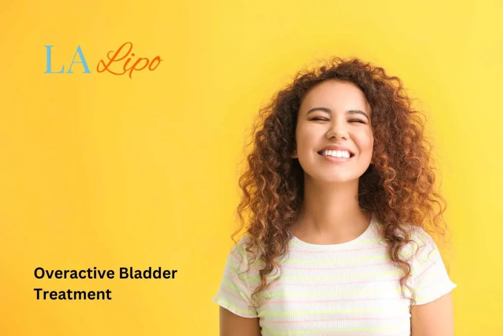 woman smiling about overactive bladder treatment Bellshill solutions