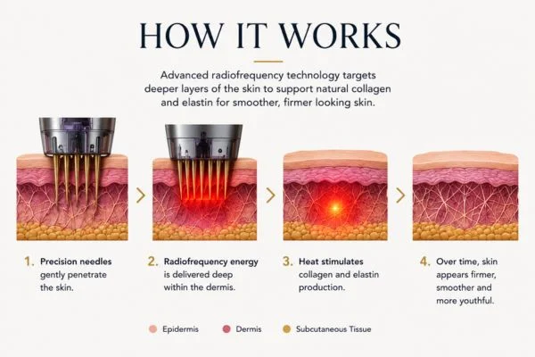 Diagram of how Collagen Lift Therapy Bellshill works
