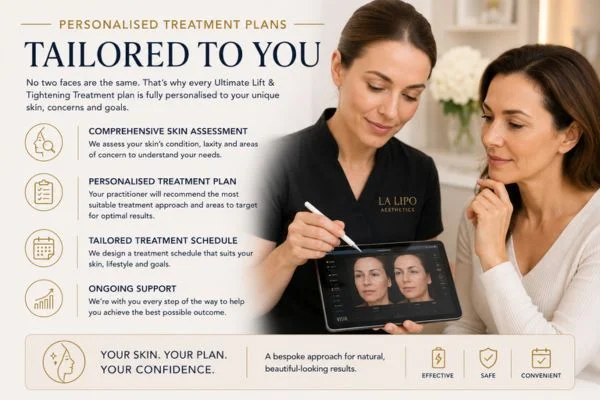 book a consultation about your ultimate lift and tighten treatment Bellshill